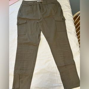 Army green jeans, size 16